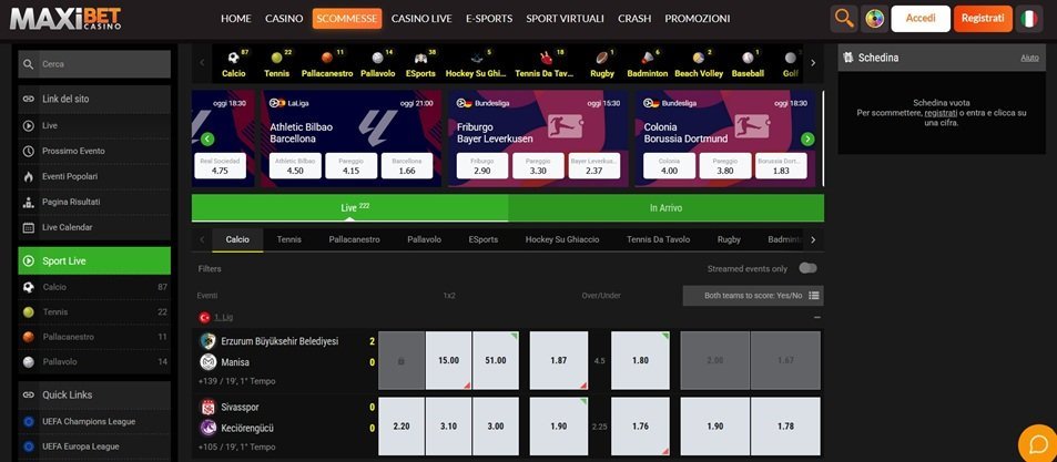 Maxibet login interfaccia scommesse sportive maxibet login piattaforma scommesse live