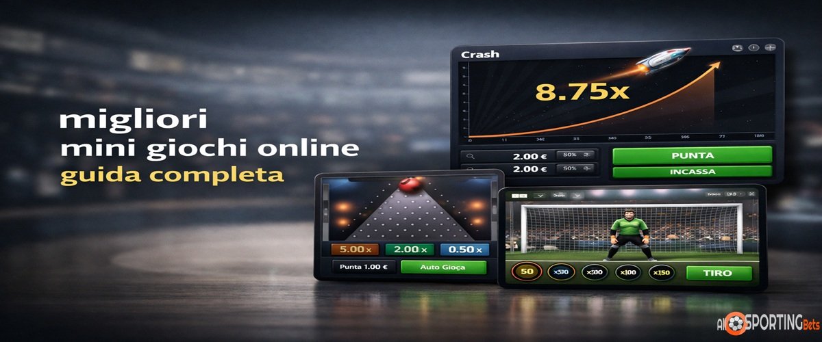 migliori mini giochi online con schermate crash game, plinko e mini gioco sportivo
