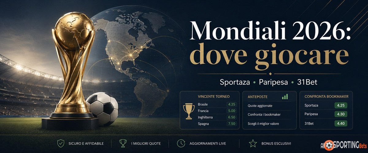 Mondiali 2026 dove giocare con Sportaza Paripesa e 31Bet