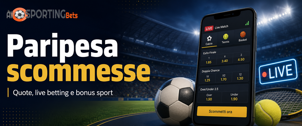 Paripesa scommesse guida a quote live betting bonus sport e mercati per principianti su Allsportingbets