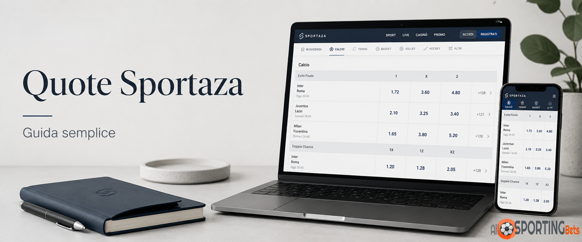 Quote Sportaza guida semplice per leggere quote decimali e scommesse sportive